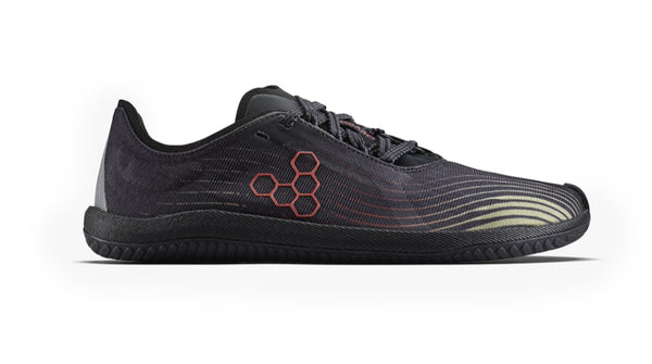 Vivobarefoot Men's Primus Flow Obsidian Cherry Tomato