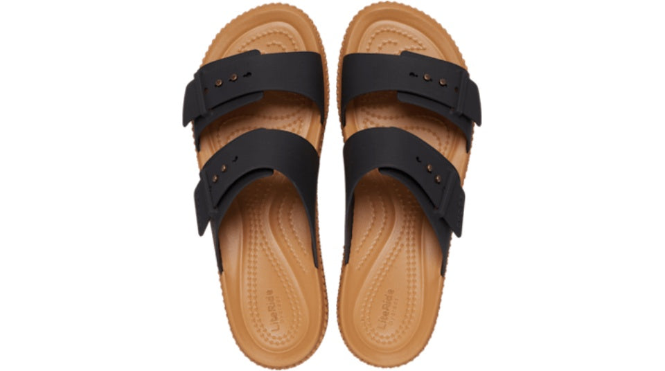 Crocs Brooklyn Woven Buckle Black – solecentral.com.au