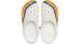 Crocs Classic Rainbow Dye Clog White Multi