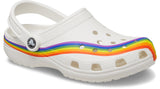 Crocs Classic Rainbow Dye Clog White Multi