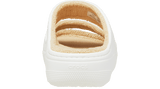 Crocs Classic Cozzy Towel Sandal White Shiitake