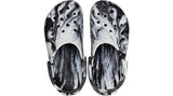 Crocs Classic Marbled Clog White Black