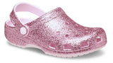 Crocs Kids Classic Chunky Glitter Clog  Pink Milk
