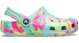 Crocs Kids Classic Marbled Clog Aquamarine Multi