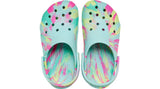 Crocs Kids Classic Marbled Clog Aquamarine Multi