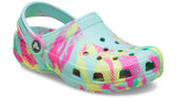 Crocs Kids Classic Marbled Clog Aquamarine Multi