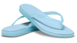 Crocs Miami Jelly Round Toe Flip Sky Blue Jelly