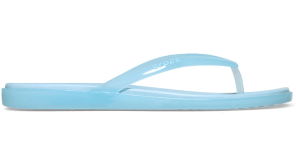 Crocs Miami Jelly Round Toe Flip Sky Blue Jelly