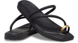 Crocs Miami Metallic Toe Loop Sandal Black