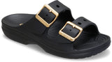 Crocs Saturday Metallic Buckle Sandal Black