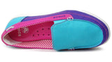 Crocs Walu Canvas Loafer Aqua Fuchia