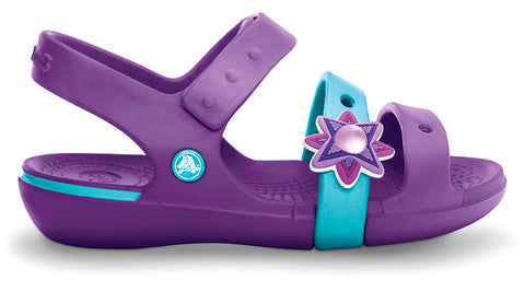Crocs Kids Keeley Sandal Dahlia Aqua
