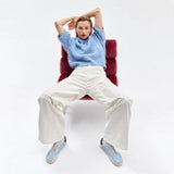 Groundies Women's Panama Sky Blue Bordeaux