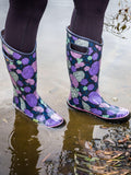 Bogs Women's Rainboot Le Jardin Purple Multi