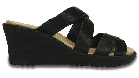 A-Leigh Crisscross Wedge Black