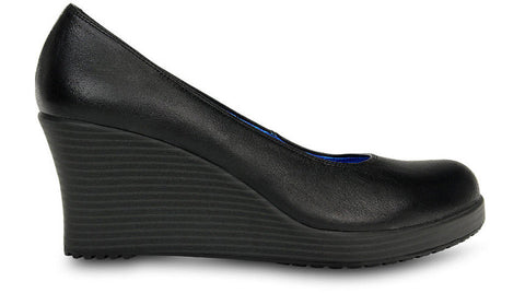 Crocs Aleigh Closed Toe Wedge Black