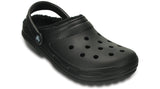 Crocs Classic Fuzz Lined Clog Black-Clogs