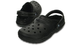 Crocs Classic Fuzz Lined Clog Black-Clogs