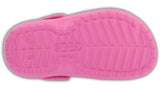 Crocs Kids Fuzz Lined Clog Party Pink Candy Pink-Clogs