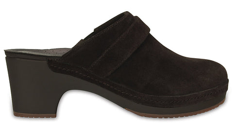 Crocs Sarah Suede Clog Espresso-Heels